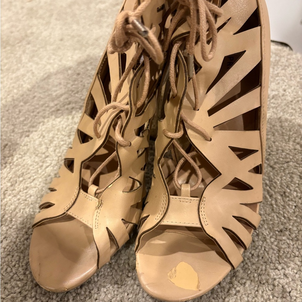 Call It Spring Tan Heels - Picture 2 of 4